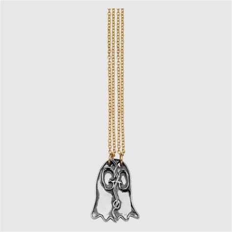 gucci ghost necklace gold